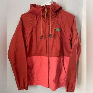 L.L. Bean Two-Tone Red Jacket with Hood